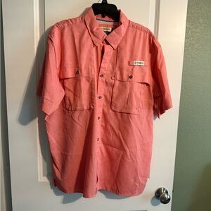 Columbia Men's salmon Short Sleeve Shirt